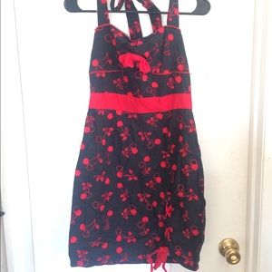 Cherry Print Pinup Dress
